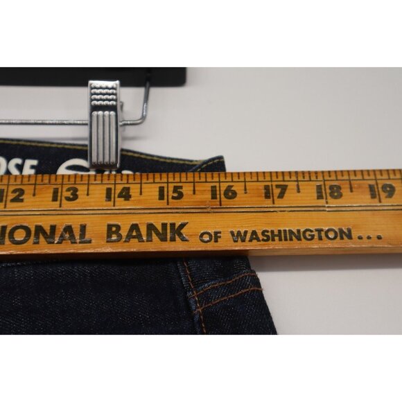 Aape by A Bathing Ape Loose 43X31 Men Indigo Garment Fly Button Camo Back Pocket - Picture 13 of 16